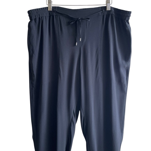 Eileen Fisher silk black pants size L large - Picture 2 of 6